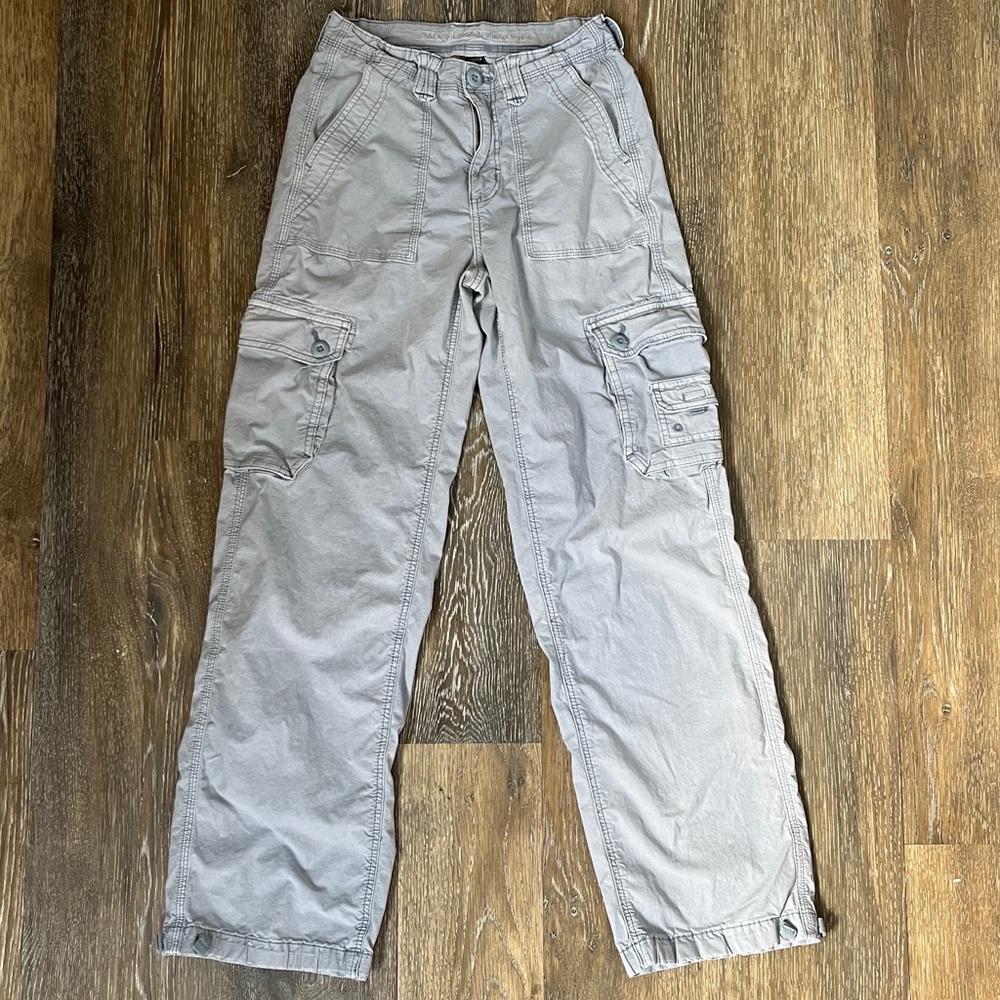 American Eagle Outfitters Light Blue/Gray Cargo Pants